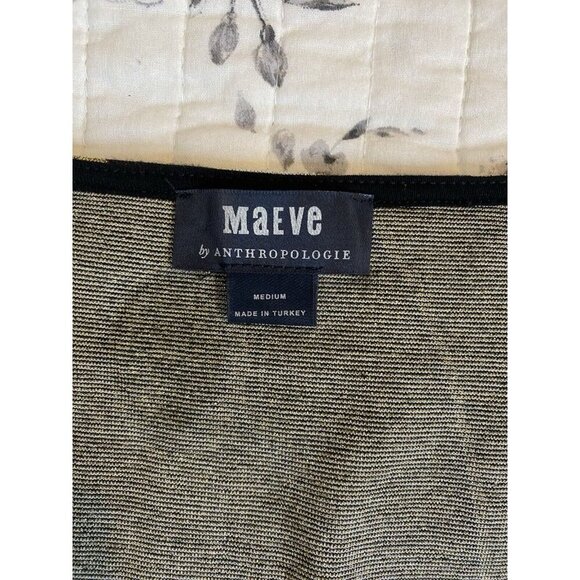 Anthropologie Maeve Craspedia Two Piece Skirt Peplum Wrap Top Blouse Size Medium - Picture 14 of 16